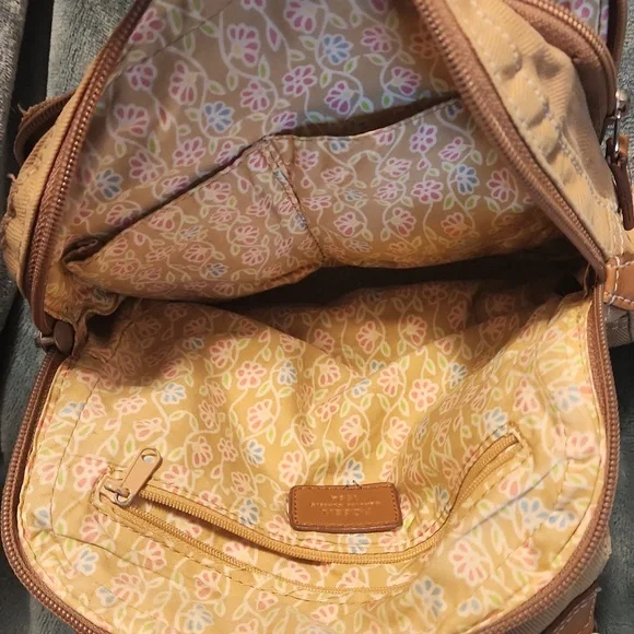 Fossil Canvas Crossbody Bag - Picture 5 of 6